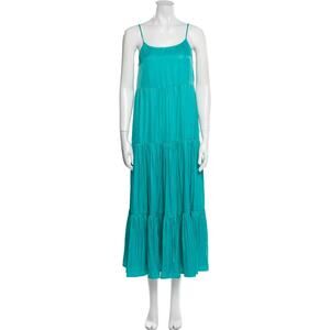 Joie Tiered Maxi Dress - M Teal Blue